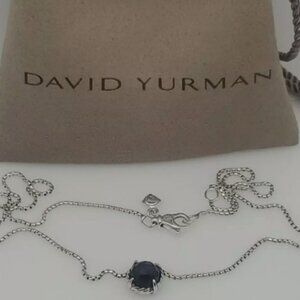 David Yurman Sterling Silver Chatelaine Pendant Necklace with Black Orchid
